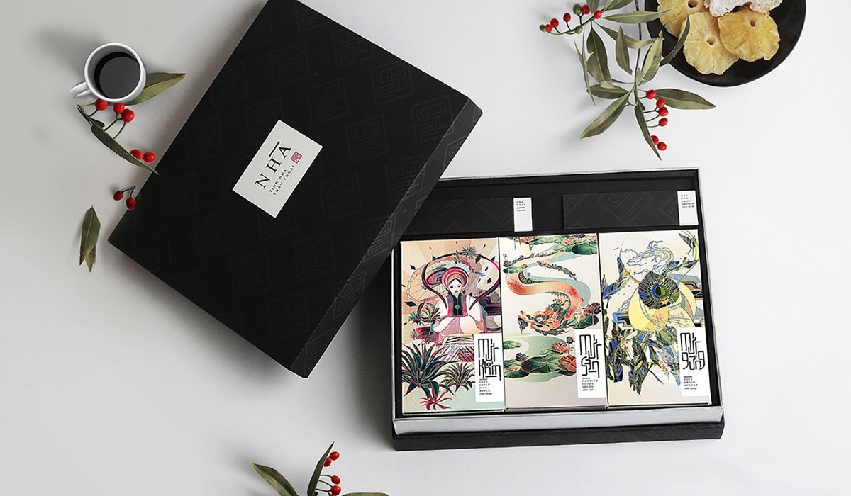 越南蜜餞食品 Nhà 品牌包裝vi設(shè)計(jì)，vi設(shè)計(jì)，視覺(jué)形象vi設(shè)計(jì)，食品vi設(shè)計(jì)，品牌包裝設(shè)計(jì)，蜜餞食品品牌vi設(shè)計(jì)，vi品牌策劃，深圳vi設(shè)計(jì)，左右格局